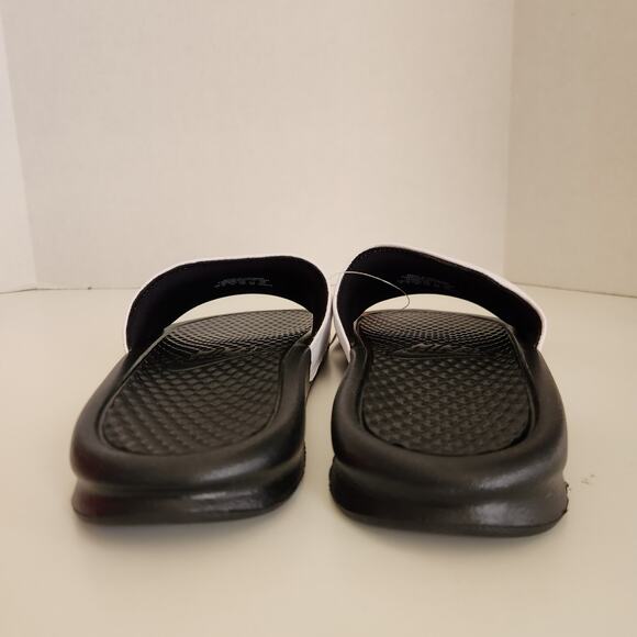 Nike Unisex Benassi JDI Sport Sandal, White/Black/Black, 7 US Men main image 6